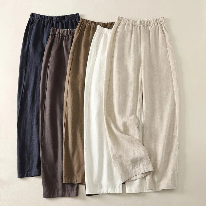 Women's comfortable straight leg trousers. Classic, versatile pants with a relaxed fit for effortless style.