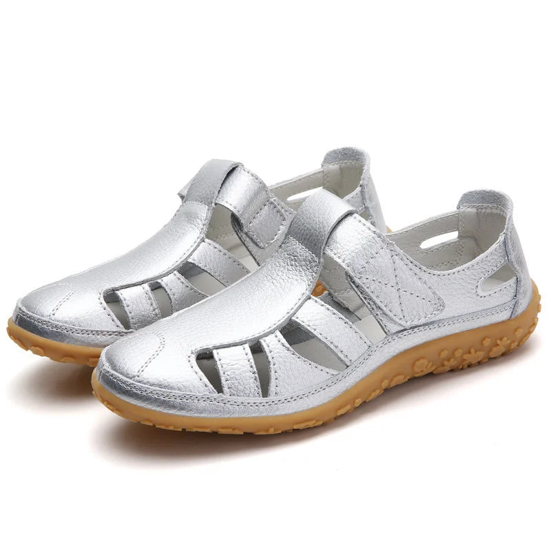 Supportive women's sandals with arch support, great for casual walking.