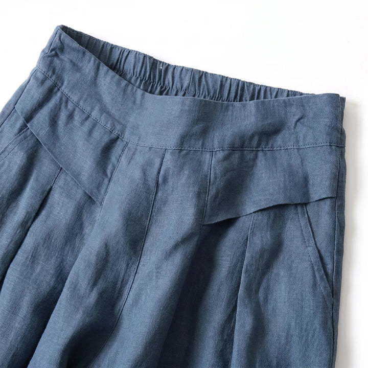 Relaxed fit women's wide leg pants, comfortable for summer, suitable for casual & everyday wear.