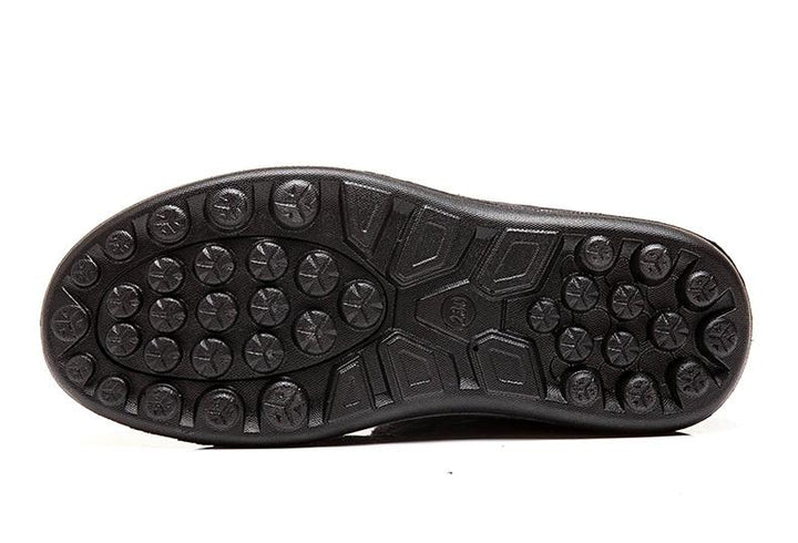 Close-up of cozy women's winter boots, showing warm lining and durable exterior for comfort.