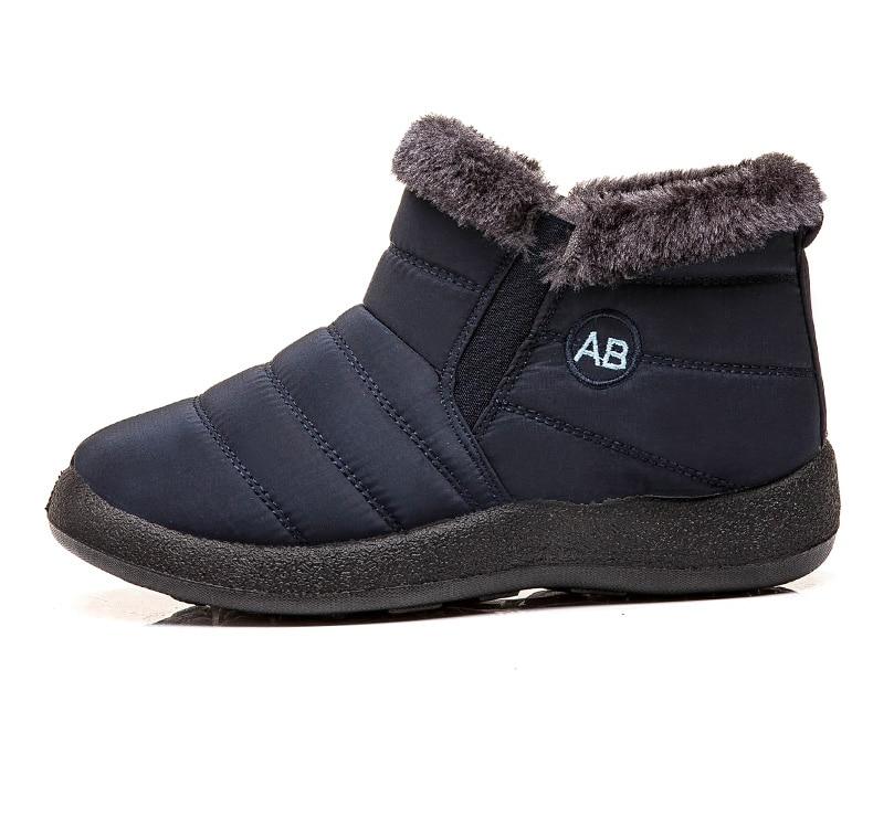 Side view of women's comfortable ankle boots, ideal for everyday winter style and warmth.