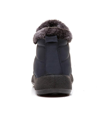 Pair of women's comfortable winter ankle boots, front view, perfect for casual everyday wear.