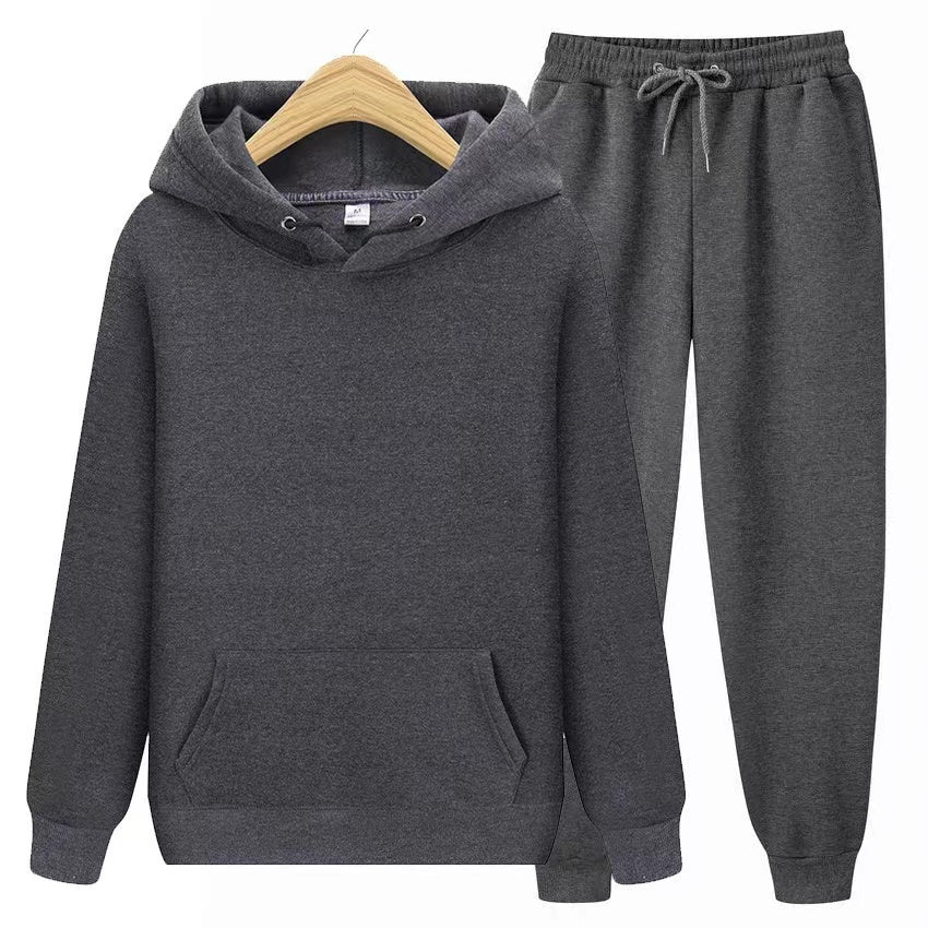 Versatile women's two-piece casual set with a comfy hoodie and stylish joggers for everyday fashion.