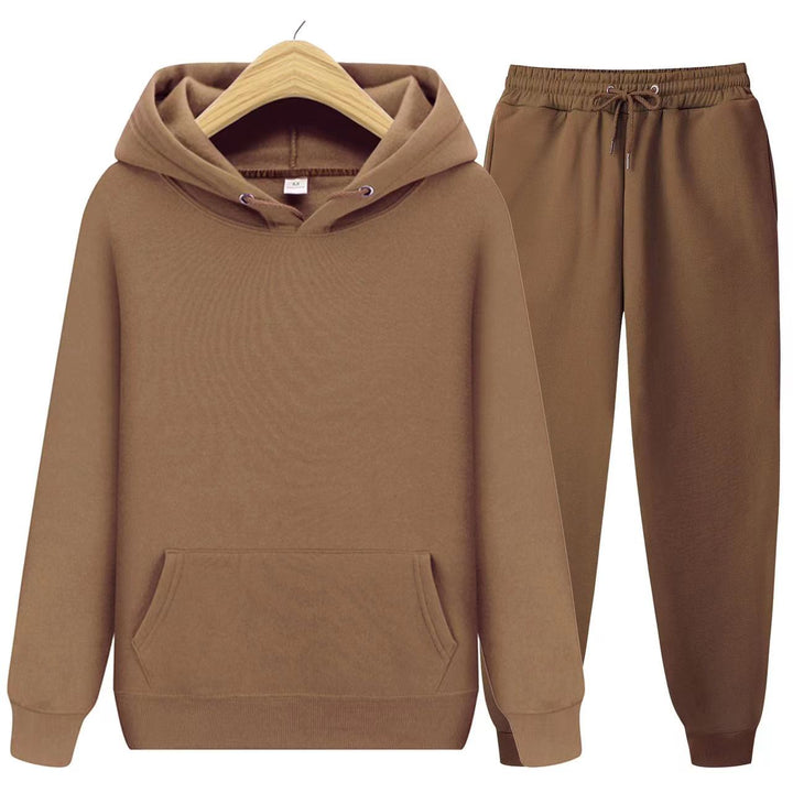Elevate your everyday fashion with this women's comfy hoodie and jogger lounge set, a cozy choice.