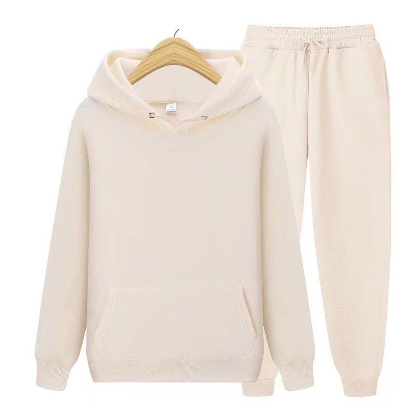 Women's active lifestyle 2-piece set: a comfortable hooded sweatshirt and practical joggers.