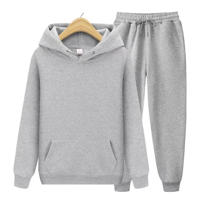 Casual women's hoodie & jogger set, ideal for home, travel, or an active lifestyle. Relax in style.