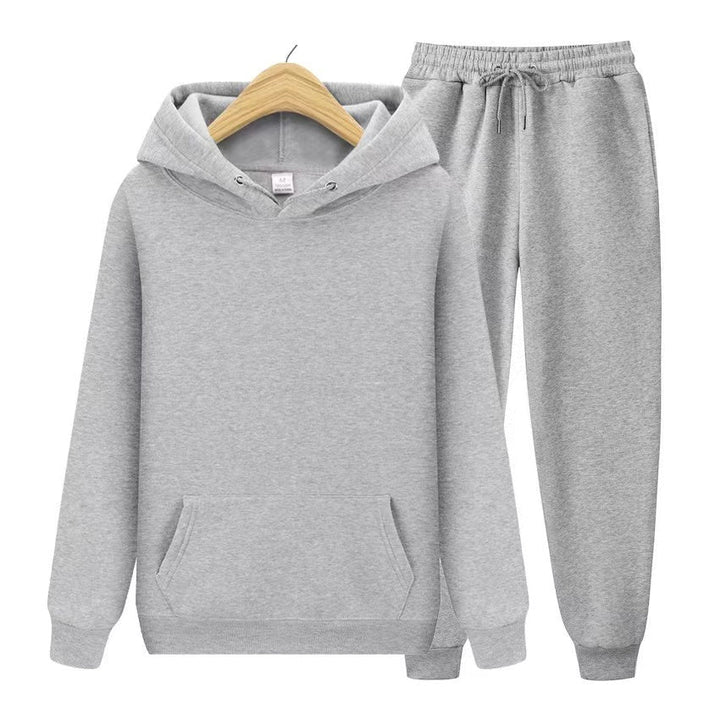 Casual women's hoodie & jogger set, ideal for home, travel, or an active lifestyle. Relax in style.