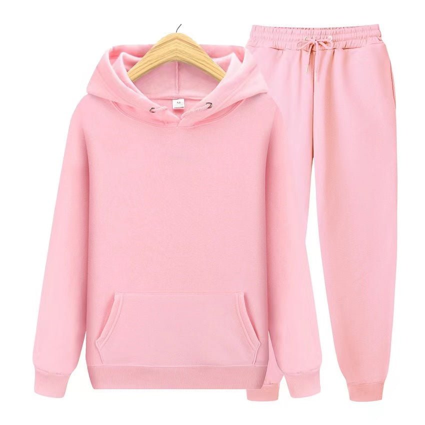 Active lifestyle women's set: hooded sweatshirt & joggers. Ultimate comfort for any activity.
