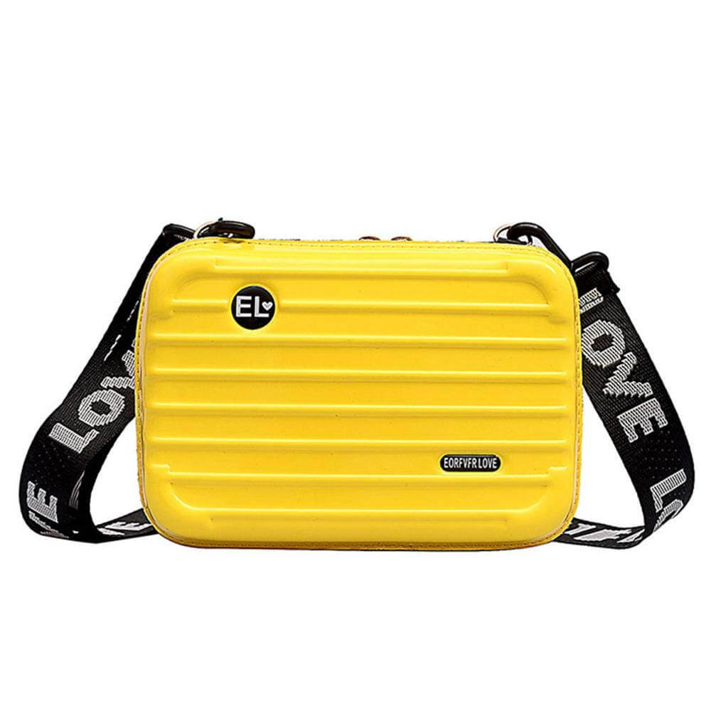 Women's compact hard shell crossbody travel bag. Durable & stylish mini handbag for essentials.