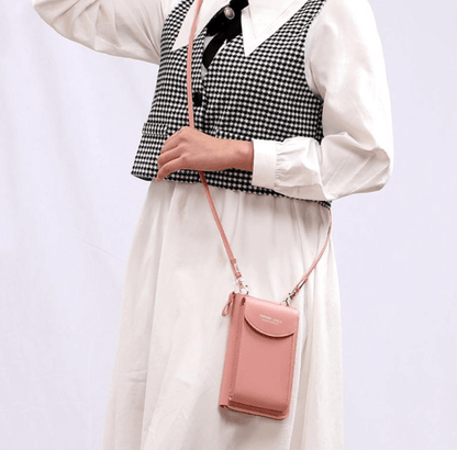 Elegant women's small PU leather handbag, adjustable strap, for fashion-forward looks.