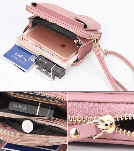 Practical women's daily crossbody bag, PU leather, compact design, adjustable strap.