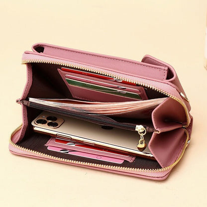 Women's PU leather compact shoulder bag, adjustable for perfect fit, stylish & durable.