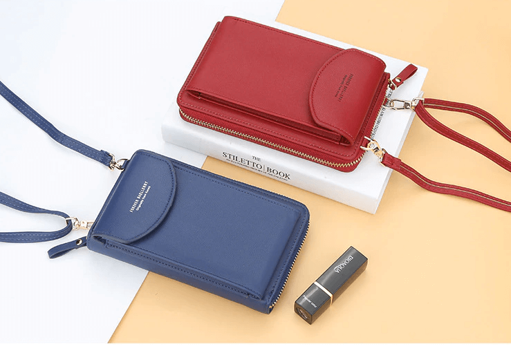 Casual women's compact PU leather shoulder bag, adjustable strap, easy to carry.