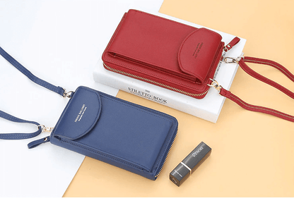 Casual women's compact PU leather shoulder bag, adjustable strap, easy to carry.