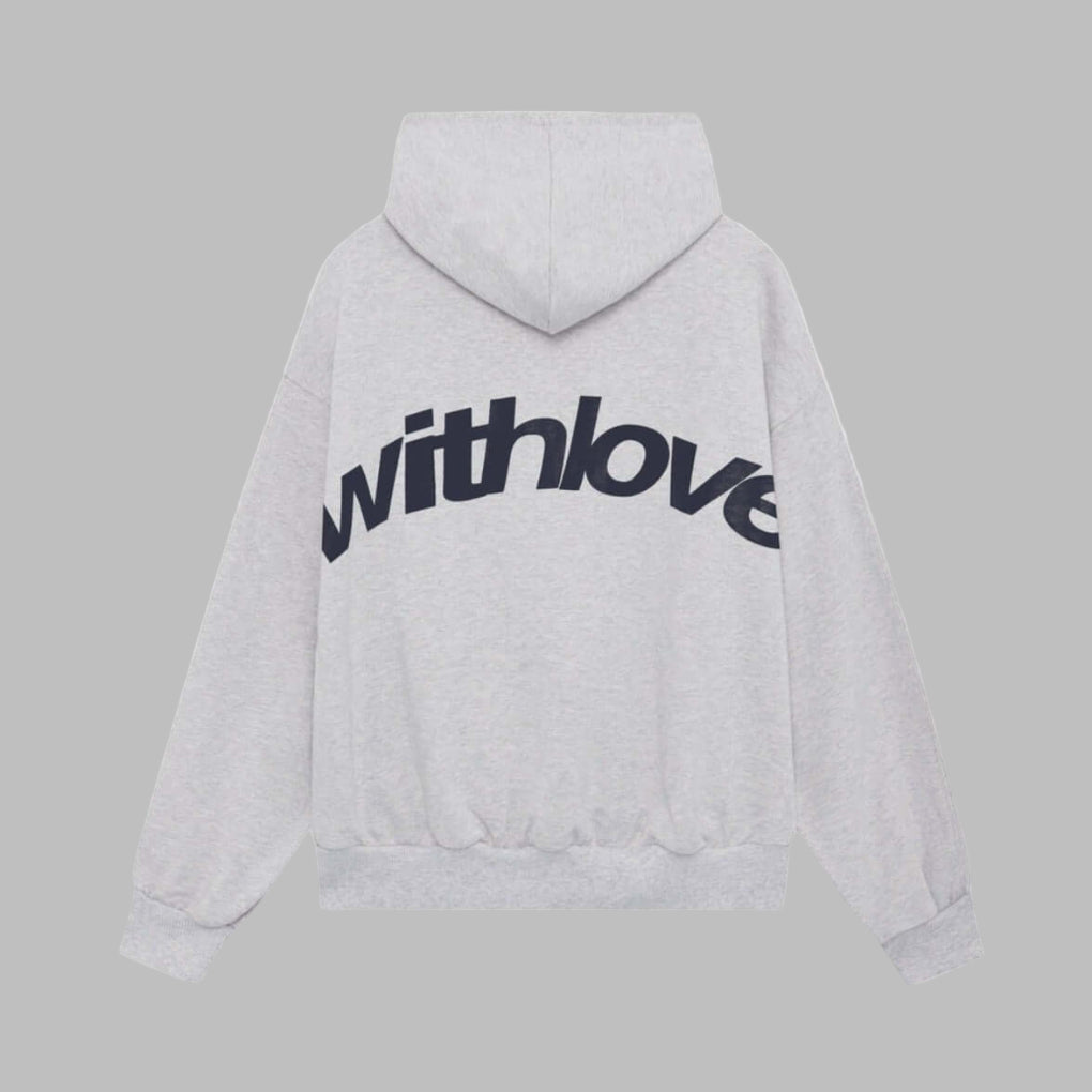 Women's cozy black graphic hoodie. Relaxed fit pullover, perfect for casual comfort, streetwear & everyday style.