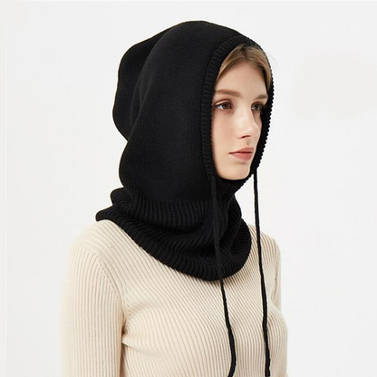 Women's cozy cashmere feel winter knit hat, soft and warm beanie for cold weather headwear.