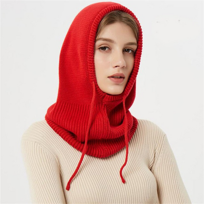 Stylish women's cashmere feel beanie, a soft knit hat perfect for fall and winter fashion.