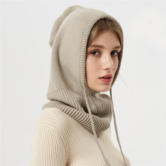 Soft knit women's winter hat, a comfortable cashmere feel beanie for cold weather and fall fashion.