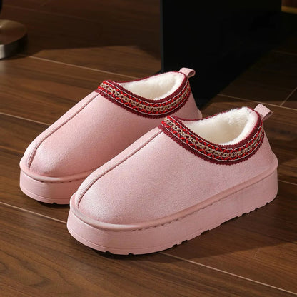Everyday women's cozy comfort mules, warm slip-on shoes with anti-slip for indoor/outdoor walking.