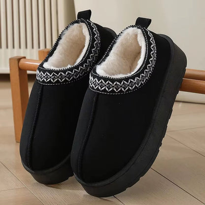 Stylish women's casual mules, warm slip-on comfort shoes for indoor & outdoor activities.