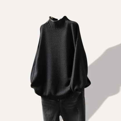 Effortless style with this women's cozy long sleeve pullover sweater, ideal for comfortable fall/winter casual wear.