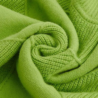 Women's cozy high-neck sweater, a warm long-sleeve knit pullover for ultimate winter fashion.
