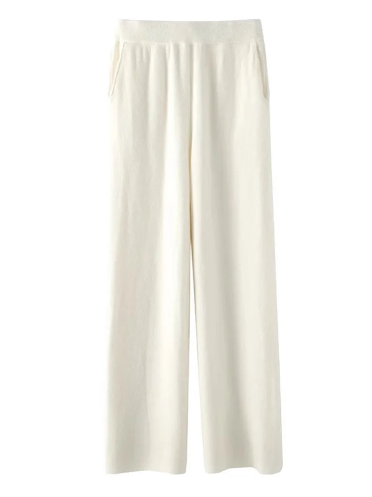 Women's ultimate comfort high-waisted lounge pants, featuring a relaxed fit & soft feel for cozy relaxation.