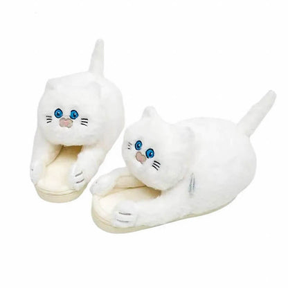 Cloud-like comfort women's cozy hugging cat slippers. Soft memory foam indoor footwear, perfect for ultimate relaxation.