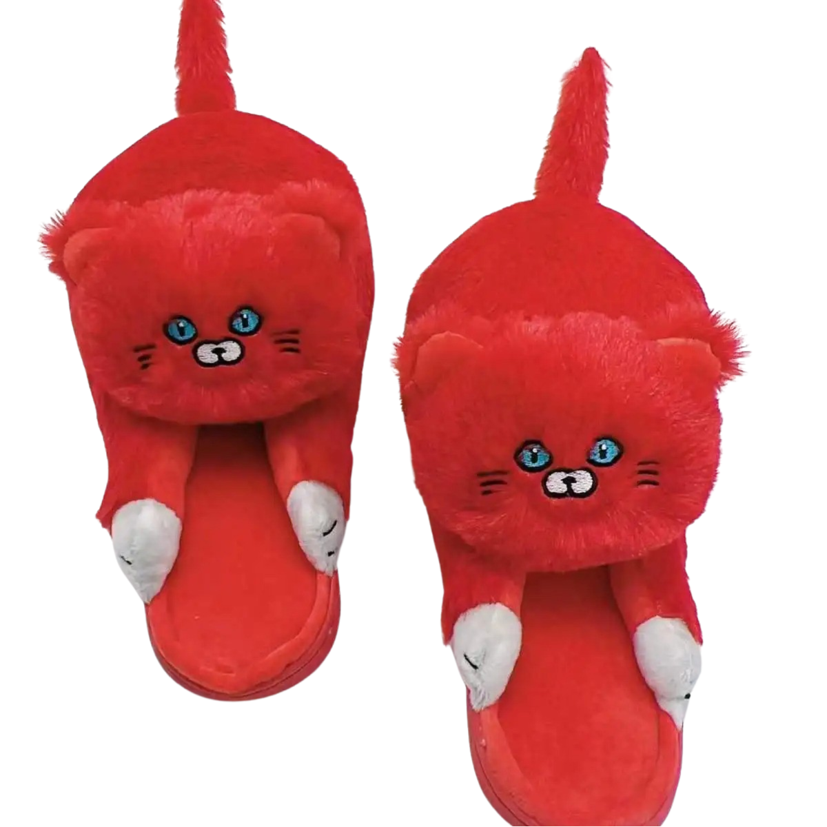 Stylish & cozy women's hugging cat slippers. Cloud-like comfort memory foam indoor animal footwear for ultimate relaxation.