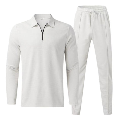 Relaxed fit women's waffle knit lounge set, perfect for all-day comfort, featuring a cozy two-piece design.