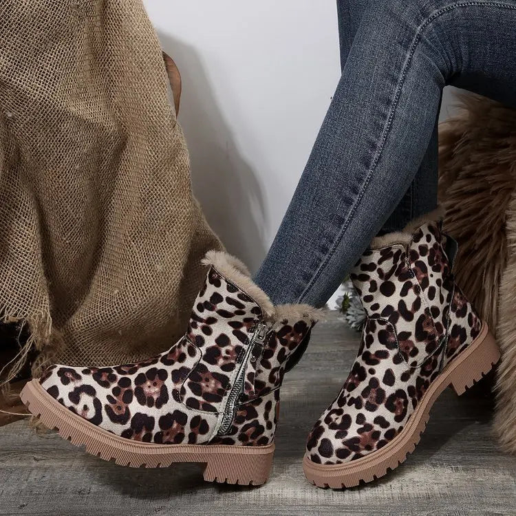Women's warm, comfy zipper boots for all cold weather activities; durable and stylish.