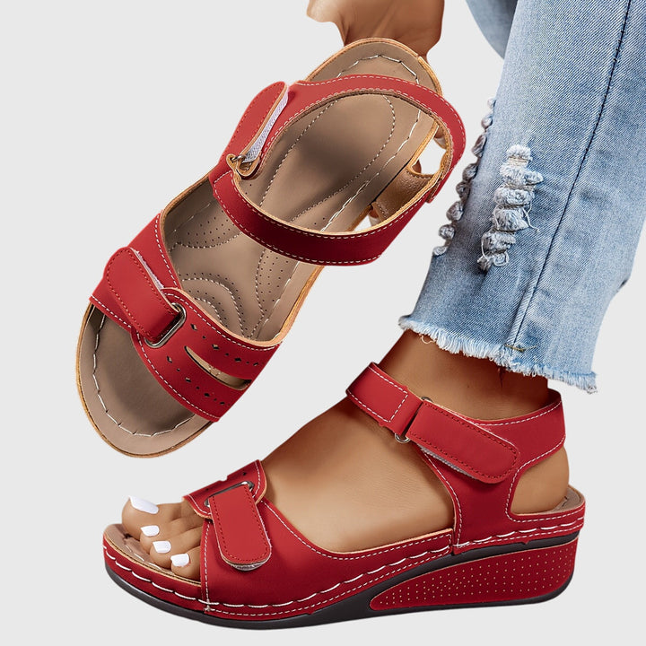 Women's Crystal Orthopedic Comfort Slip-On Sandals, offering arch support and foot pain relief.