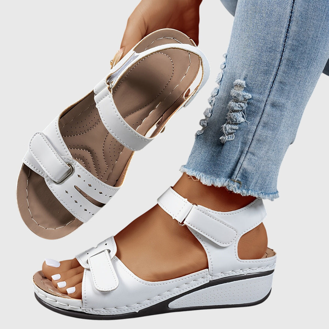 Lightweight women's summer sandals, crystal orthopedic slip-ons providing arch support & all-day comfort.