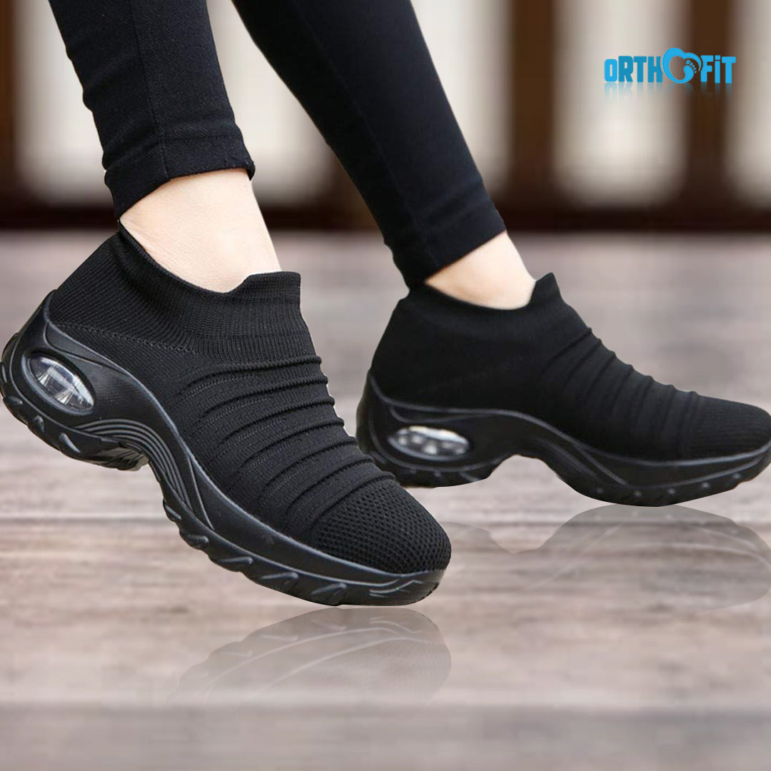 Women's Cushioned Orthopedic Comfort Shoes for foot pain relief, arch support, and comfortable walking.