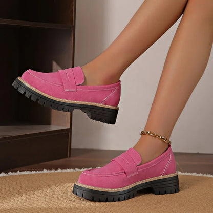 Stylish & comfortable women's platform loafers, cushioned for ultimate everyday support & shock absorption.
