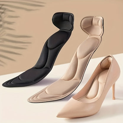 Women's cushioning heel inserts for high heels, providing foot pain relief and comfort.