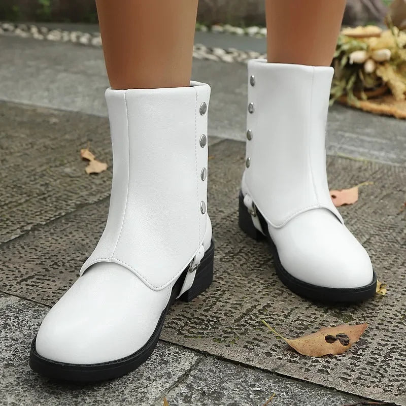 Women's comfortable ankle boots with orthopedic support, shock-absorbing sole, and low heel.