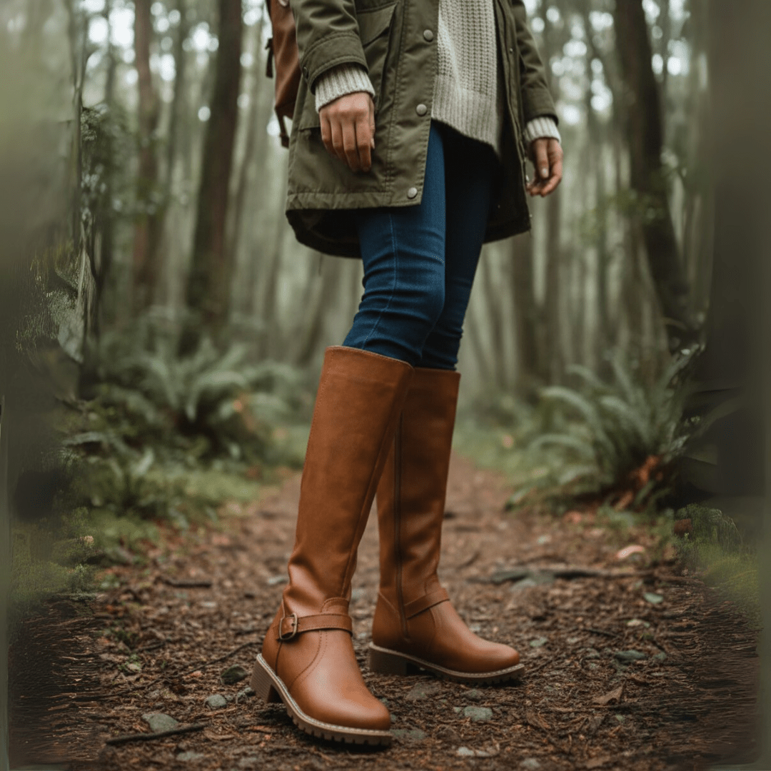 Robust women's ankle boots, offering superior foot support with soft gel insoles for comfort.