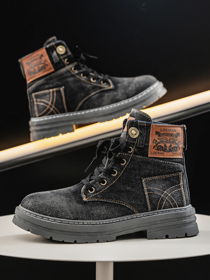 Comfortable women's high-cut boots for street style. Durable, anti-slip design perfect for casual everyday wear.