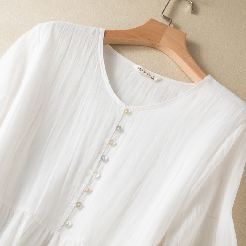 Comfortable women's sleeveless flowy summer dress, perfect casual or elegant day dress for any warm weather occasion.