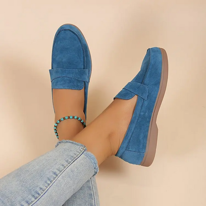 Stylish blue women's casual footwear, comfortable and anti-slip for everyday versatile style.