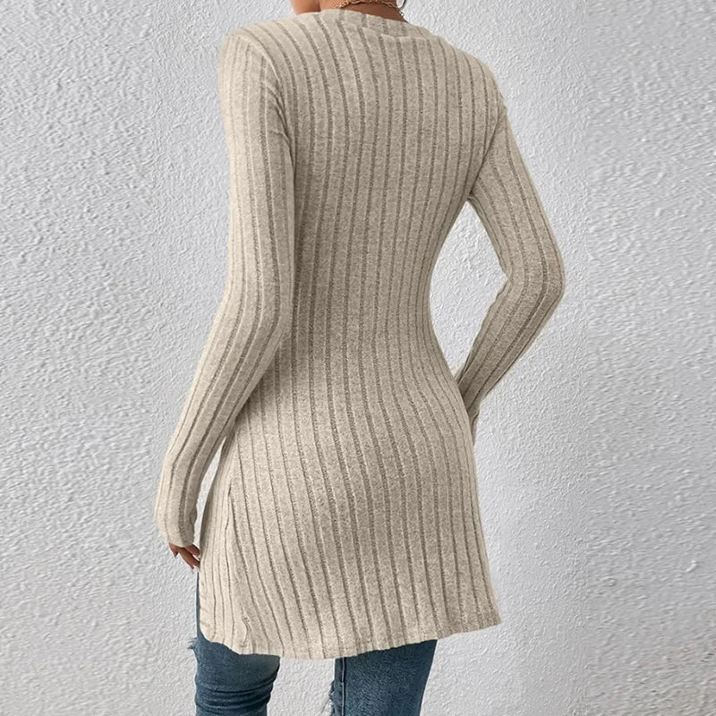 Classic design women's long sleeve top, ideal for effortless everyday comfort & versatile styling.