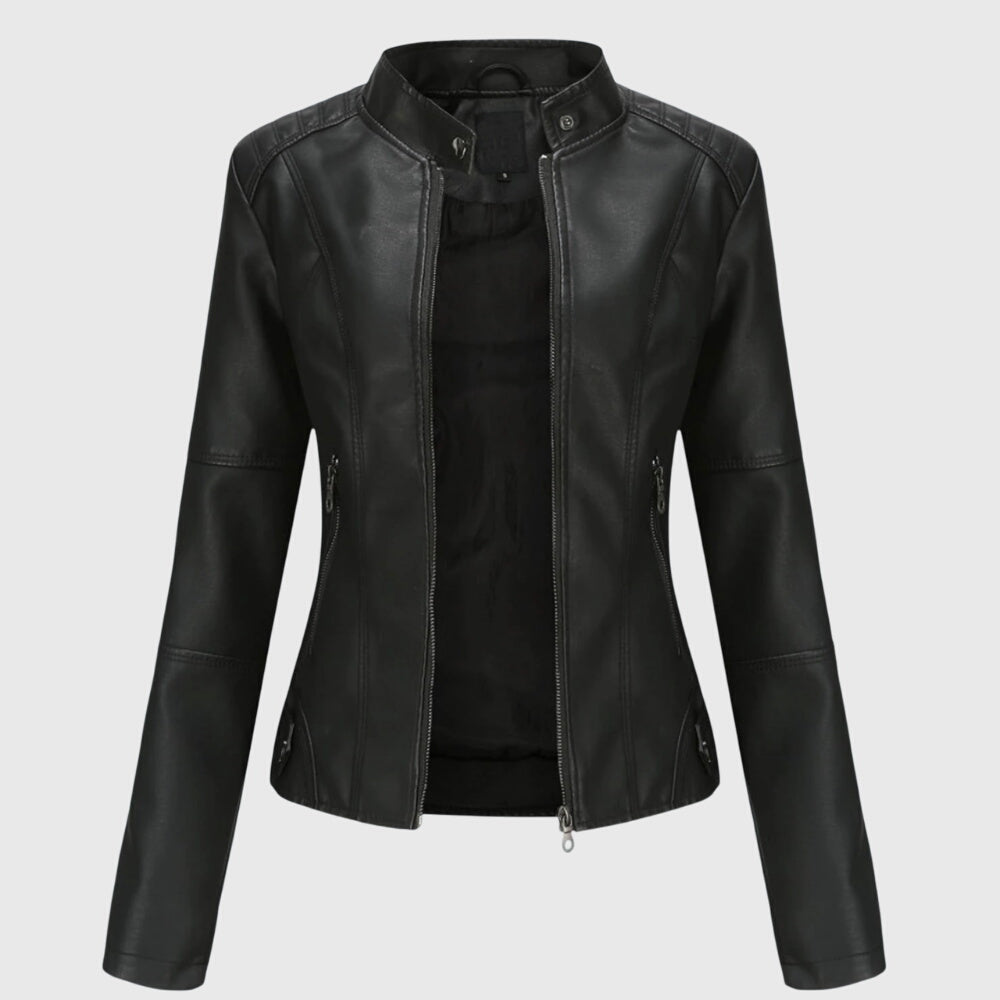 Women's effortless oversized shacket with a classic collar and button-front closure, perfect for casual layering.