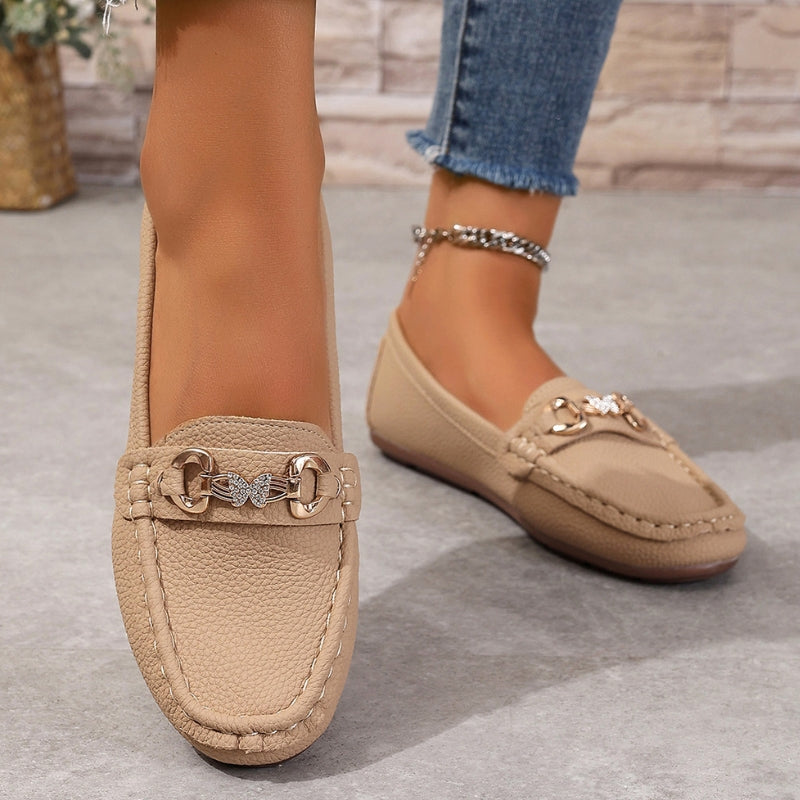 Women's effortless slip-on loafers with chic detail for everyday comfort & elegant style.