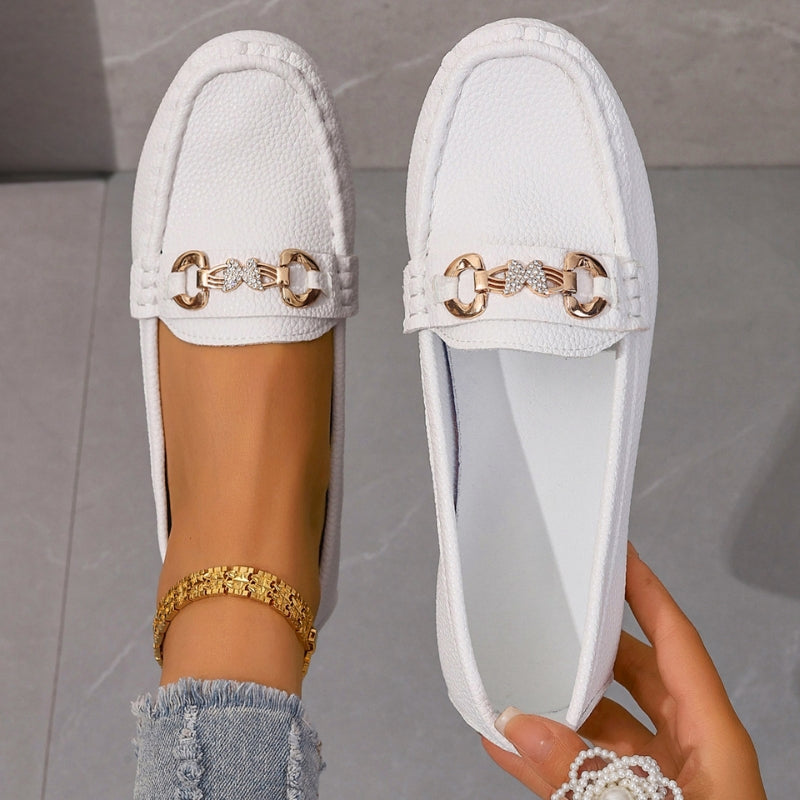 Comfortable women's slip-on loafers, featuring a classic design & chic detail for any outfit.