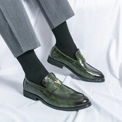 Stylish women's slip-on loafers, check-embossed pattern for a modern, elegant look.