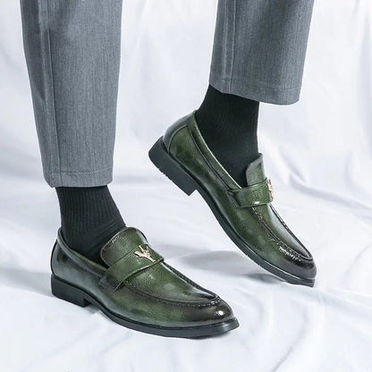 Versatile women's loafers, slip-on comfort with elegant check-embossed detailing.