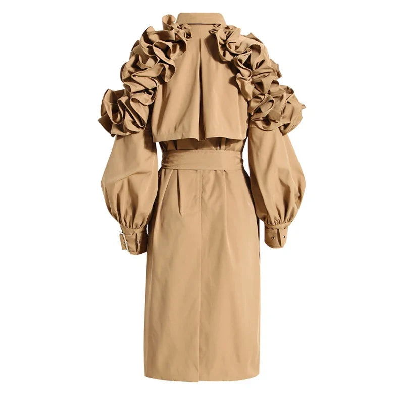 Elegant women's trench coat in a timeless design, perfect as sophisticated outerwear.