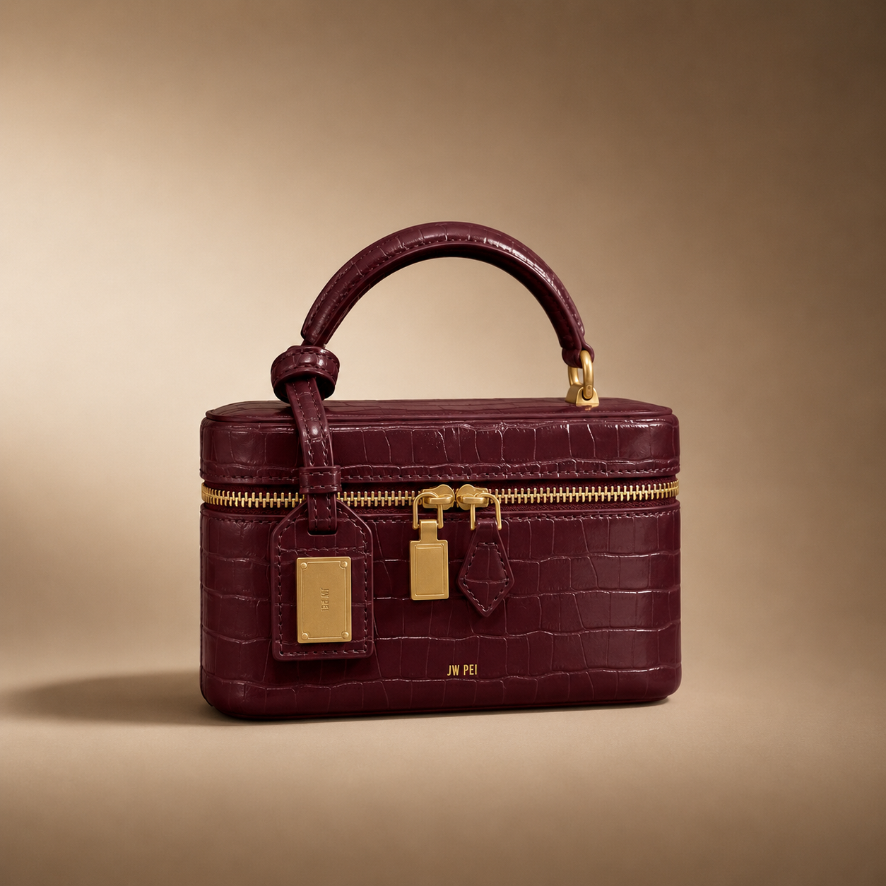 Elegant women's embossed faux leather shoulder & crossbody bag, chic design.