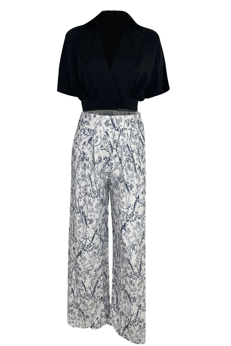 Stylish women's day outfit: Floral maxi skirt & crop top set. Elegant and comfortable for spring/summer wear.